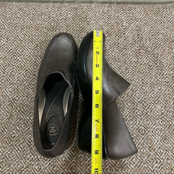 Ariat Clogs Womens Sz 8B Slip On Loafers Paddock Brown Leather Western Hippie - Picture 7 of 9